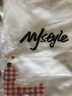 MJ STYLE圓領(lǐng)純棉親膚長袖T恤女2025年秋季新款時(shí)尚潮流格紋小狗印花上衣 曬單實(shí)拍圖