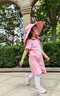 lemonkid兒童防曬帽女童遮陽帽寶寶漁夫帽嬰兒男童太陽帽優(yōu)雅紫小兔54 曬單實拍圖
