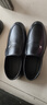 男士中老年牛皮鞋軟皮軟底防滑耐穿輕便一腳蹬男鞋百搭休閑樂(lè )福鞋 黑色【輕便舒適】 41 (255mm) 曬單實(shí)拍圖