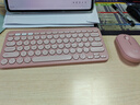 羅技（Logitech）時(shí)尚系列Pebble 2 combo無(wú)線(xiàn)鍵鼠套裝 藍牙鍵盤(pán)鼠標 輕音便攜辦公支持筆記本平板mac安卓iPad Pebble 2 combo 粉 曬單實(shí)拍圖