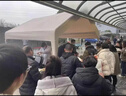 網紅集市戶外擺攤用露營帳篷防雨四腳傘活動專用雨棚布遮陽棚商用 3Mx3M加厚自動架卡其 米白色 曬單實拍圖