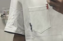 MR.25假兩件短袖T恤男純棉刺繡撞色衣服美式休閑口袋圓領(lǐng)寬松半袖上衣 白色 XL 【推薦140~160斤】 曬單實(shí)拍圖