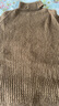 噢姆（AUM）「親膚針織系列」AUM噢姆冬新品柔軟淺咖色高領(lǐng)寬松馬海毛毛衣 淺咖色 M 曬單實(shí)拍圖