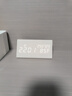 WOODSHOW復(fù)古木質(zhì)鬧鐘 LED靜音電子鐘創(chuàng)意床頭鐘客廳座鐘擺件夜光時(shí)鐘鬧表創(chuàng)意北歐風(fēng)電子鬧鐘夜光溫度鐘 新1610三角形【灰布白字】充電款 曬單實(shí)拍圖