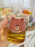 滿(mǎn)朝佳LINE FRIENDS玻璃杯送禮疊疊杯女高顏值禮物水杯家用高硼硅耐高溫 420ML玻璃疊疊杯【布朗熊】 曬單實(shí)拍圖