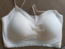 浪莎粉底液無痕內(nèi)衣女夏細(xì)肩帶大胸顯小胸聚攏百搭吊帶背心無鋼圈文胸 曬單實拍圖