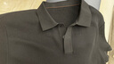 布先生一片式兩?？蹠r(shí)尚翻領(lǐng)T恤男2025春夏華夫格肌理短袖上衣AT11827 鋼琴黑 XL (180) 曬單實(shí)拍圖