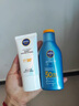 妮維雅（NIVEA）防水防汗不黏防曬霜清透防曬露75mlSPF50 曬單實(shí)拍圖
