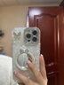 品盟（PISMEXOK）【自帶鏡頭膜】適用于蘋(píng)果iphone16/15promax手機(jī)殼新款貝殼紋立體蝴蝶補(bǔ)妝鏡保護(hù)套漸變愛(ài)心女款 貝殼紋-圓形鏡子【鏡頭膜】+手鏈繩 iPhone 16 pro 曬單實(shí)拍圖