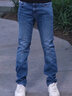 Calvin KleinJeans【涼感】25春夏新款男士休閑通勤ck修身微彈牛仔褲4RAB725 ULN-牛仔淺藍(lán) 32 曬單實(shí)拍圖