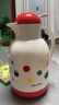 JEKO&JEKO保溫壺家用暖水壺?zé)崴坎Ａ?nèi)膽開(kāi)水瓶按壓式 1.3L波點(diǎn)貓貓 曬單實(shí)拍圖