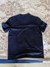 與狼共舞【桑蠶絲&莫代爾】夏季時(shí)尚百搭通勤男士短袖T恤 102深藍 175  曬單實(shí)拍圖
