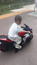 貝趣兒童電動摩托車3-6歲7歲到16歲小孩超大機車10-12歲男女孩玩具車 旗艦紅+12V手油門+燈+皮座+藍牙 2-9歲可坐人生日六一兒童節(jié)禮物 曬單實拍圖