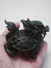 鳳鳴馭璽實(shí)木龍龜擺件 黑檀木雕龍頭龜工藝禮品擺件家居辦公室裝飾品玄武 黑檀木金錢龍龜長15厘米 曬單實(shí)拍圖