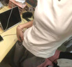 棉的美學(xué)正肩短袖t恤女夏2025新款純色修身顯瘦百搭打底上衣 「自帶小腰線」月牙白 S 「推薦80-95斤」 曬單實(shí)拍圖