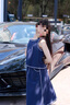 笛莎（DEESHA）童裝兒童女童套裝2025夏季新款中大童洋氣無袖針織珠地兩件套 藏青 130 曬單實(shí)拍圖
