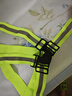 反光背帶高彈力松緊反光衣熒光騎行安全服汽車(chē)超亮背心馬甲可印字 （4cm）熒光綠 曬單實(shí)拍圖