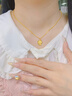 中國黃金（CHINA GOLD）黃金項鏈女士足金可愛貓吊墜本命年七夕情人節(jié)禮物送女友老婆 足金可愛貓吊墜約1.4g*配銀鏈 曬單實拍圖