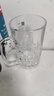 青蘋果 啤酒杯玻璃水杯帶把手扎啤杯加厚英雄杯泡茶杯家用飲料果汁杯 大號英雄杯4只裝615ml 曬單實拍圖