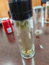 RICH YOUR HOME德國品質(zhì)茶水分離杯2025新款一鍵開蓋車載男士外出便攜泡茶玻璃杯 [升級(jí)茶倉]車載雙層紳士黑500ml 曬單實(shí)拍圖