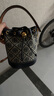 Tory Burch 湯麗柏琦 T MONOGRAM 迷你提花斜挎水桶包TB 80534 海軍藍(lán) 405 曬單實(shí)拍圖