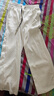 POUM 休閑褲男士夏季高街潮牌直筒褲冰絲垂感寬松闊腿運(yùn)動(dòng)長(zhǎng)褲子男 101WP-K125白色常規(guī) L 曬單實(shí)拍圖