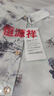 恒源祥中老年女襯衫桑蠶絲媽媽春裝上衣T恤奶奶夏中年薄款寬松開衫襯衣 藍(lán)色2710 2XL 建議100-115斤 曬單實拍圖