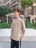 吉普（JEEP）美國正品Jeep高端短袖t恤男士夏季新款寬松透氣純棉半袖休閑上衣 卡其色 【專柜同款】 XL 推薦140-160斤 曬單實拍圖