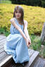 紫涵（ZIHAN）紫涵藍(lán)色吊帶背心連衣裙女2025夏季新款甜美寬松顯瘦中長(zhǎng)款花苞裙 長(zhǎng)款-藍(lán)色 S 曬單實(shí)拍圖
