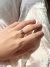 DR一克拉莫桑鉆石鉑金鉆戒D級(jí)訂結(jié)婚戒指情人節(jié)表白生日禮物送女友 1克拉莫桑鉑金鉆戒/D級(jí) 默認(rèn)開(kāi)口可調(diào)節(jié)大小 曬單實(shí)拍圖
