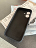 斯幻柯適用蘋果16手機殼超薄直邊裸感iPhone16手機殼簡約液態(tài)硅膠全包軟邊防摔保護套-16硅膠暗夜黑 曬單實拍圖