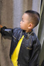 G. DUCKKIDS童裝男童秋裝外套2025新款兒童衣服春秋款皮夾克帥氣男孩外套 黑色 100 尺碼2~3歲【 90-100cm】 曬單實(shí)拍圖