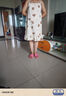 浪莎吊帶睡裙女夏款背心裙性感中長(cháng)裙加肥大碼無(wú)袖新純棉睡衣裙子夏季 315米白 XL 105-130斤 曬單實(shí)拍圖