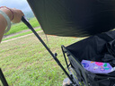 奧然 露營推車可折疊戶外手推野餐車營地拖車?yán)瓧U小拉車桌板野營車 黑色雙剎飛機輪【加寬9cm輪】 曬單實拍圖