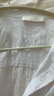 初棉老錢白色亞麻襯衫雙門襟設(shè)計女春夏寬松襯衣空調(diào)衫薄外套 奶昔白 L 曬單實拍圖