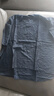 俞兆林（YUZHAOLIN）母親節(jié)媽媽夏裝復(fù)古風(fēng)天絲麻V領(lǐng)短袖上衣女士寬松大碼刺繡薄款 藏青色 4XL （建議130-145斤） 曬單實(shí)拍圖