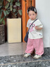 LUSON小o爸女嬰童寶寶休閑褲女夏2025新款防蚊褲百搭束腳褲嬰兒運動褲 曬單實拍圖