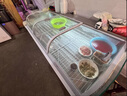 圣普鮮肉柜冷藏展示柜商用賣豬肉展示冰柜水果撈冷柜臥式生鮮牛羊豬肉保鮮柜敞開(kāi)式冷鮮肉展示柜 豪華玻璃門款 直冷鮮肉柜 長(zhǎng)1.8米 曬單實(shí)拍圖