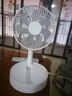 那時(shí)海折疊伸縮可充電風(fēng)扇usb靜音大風(fēng)力可搖頭臺式電扇便攜無(wú)線(xiàn)蓄電池小風(fēng)扇小型學(xué)生辦公室桌面臺扇 8寸搖頭伸縮折疊-3電池充電款 曬單實(shí)拍圖