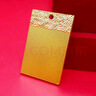 領(lǐng)豐金（LING FENG GOLD）足金9999黃金平安無事牌國風(fēng)方牌擺件七夕節(jié)日送人禮物 5g（送禮盒） 曬單實拍圖