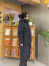 波司登（BOSIDENG）于適同款25新款羽絨服男女同款情侶長(cháng)款寬松舒適連帽面包服外套 黑青色|5978 XL 175/96A 體重約140-155斤 曬單實(shí)拍圖