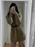 AIGOUGRT法式連衣裙秋冬季女2025年新款女士衣服收腰顯瘦針織毛衣裙子秋天 卡其色 S 曬單實拍圖
