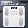 體脂秤米家APP 電子秤稱體重秤小米適用稱重精準(zhǔn)家用減肥專用電子秤智能精準(zhǔn)體脂秤減肥人體體重稱 充電款-白色【特厚鋼化玻璃】 曬單實拍圖