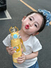 PLPC蛋仔派對(duì)兒童保溫杯3-6歲小學(xué)生上學(xué)專用316L不銹鋼吸管水杯壺子 蛋小黃 380ml （吸管+直飲） 曬單實(shí)拍圖