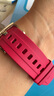 華為原裝氟橡膠手表表帶WATCH GT5Pro/WATCH4 GT4Pro/WATCH3 GT3Pro/GT2Pro/Runner/Buds男女款腕帶 經(jīng)典GT氟橡膠-活力紅-18mm接口【女款】 曬單實拍圖