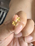 周六福足金999四葉草黃金耳釘女耳飾七夕禮物計價AA096009 一對 約0.73g 曬單實拍圖