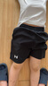 安德瑪（Under Armour）兒童夏季運動套裝夏款短褲短袖套裝男大童短袖梭織短褲套裝 白T黑短褲 140 曬單實拍圖