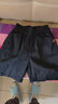 2025新款純棉高腰闊腿短褲女夏季薄款寬松大碼中年媽媽休閑五分褲 黑色 L 【建議100-115斤】 曬單實(shí)拍圖