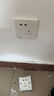 西門子（SIEMENS）開關(guān)插座面板86型家用電源燈開關(guān) 致典雅白色開關(guān)雙控單控暗裝 一開雙控 開關(guān) 曬單實(shí)拍圖