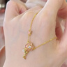 央創(chuàng)時(shí)尚【中國(guó)黃金授權(quán)】項(xiàng)鏈女款七夕情人節(jié)生日禮物女生女朋友老婆S925 曬單實(shí)拍圖